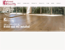 Tablet Screenshot of forestflooring.co.za